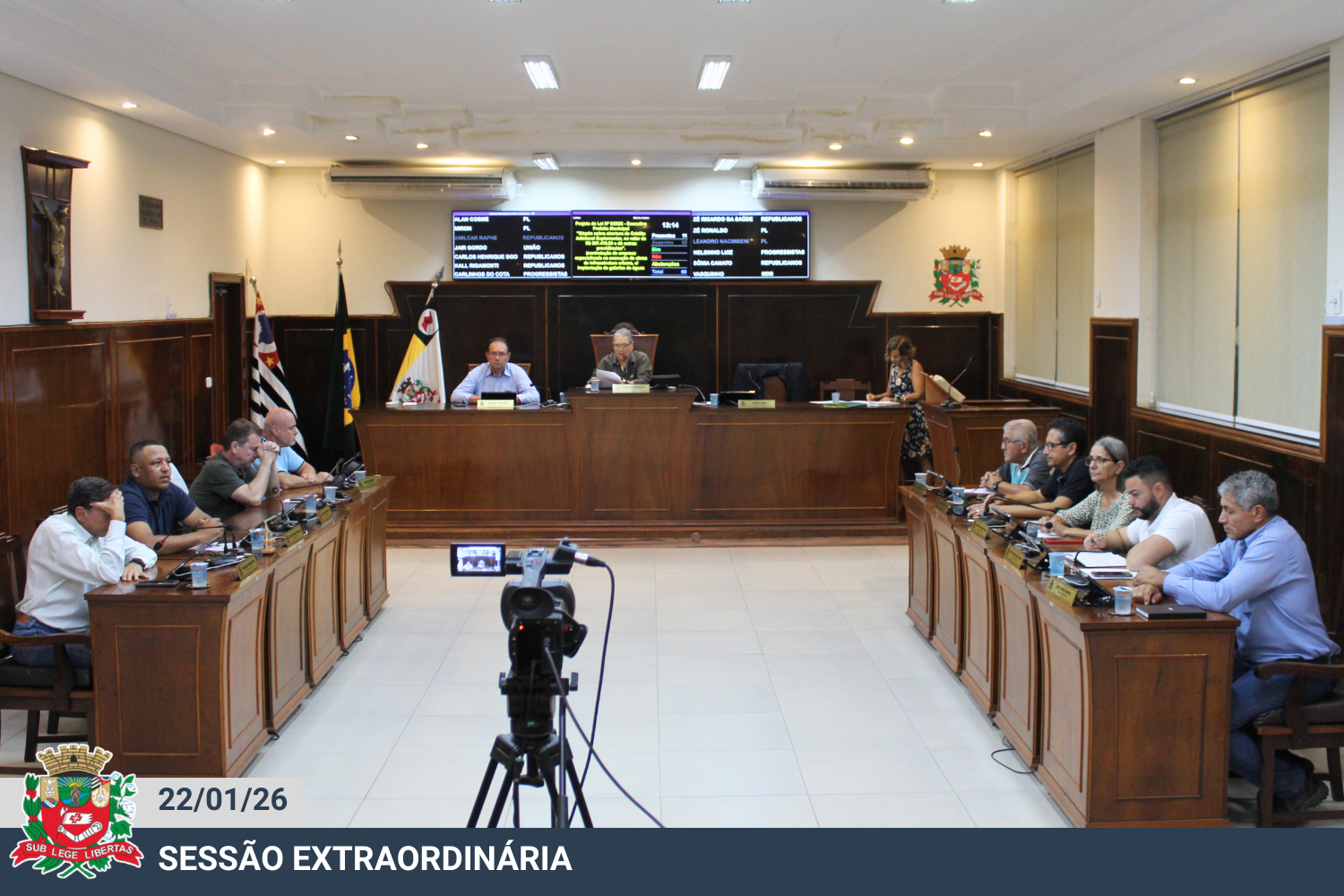 Confira a deliberação dos Projetos de Lei previstos na pauta da sessão extraordinária de 22 de janeiro