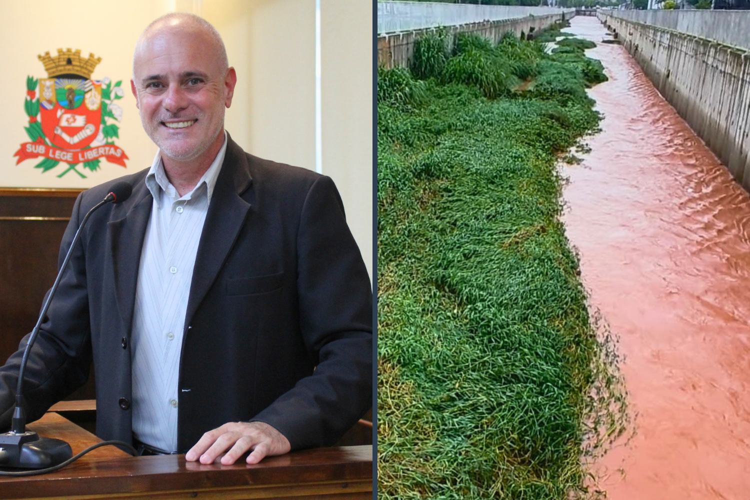 Vereador Kall Rigamonti solicita ao Executivo Municipal limpeza e manutenção do Córrego da Estiva