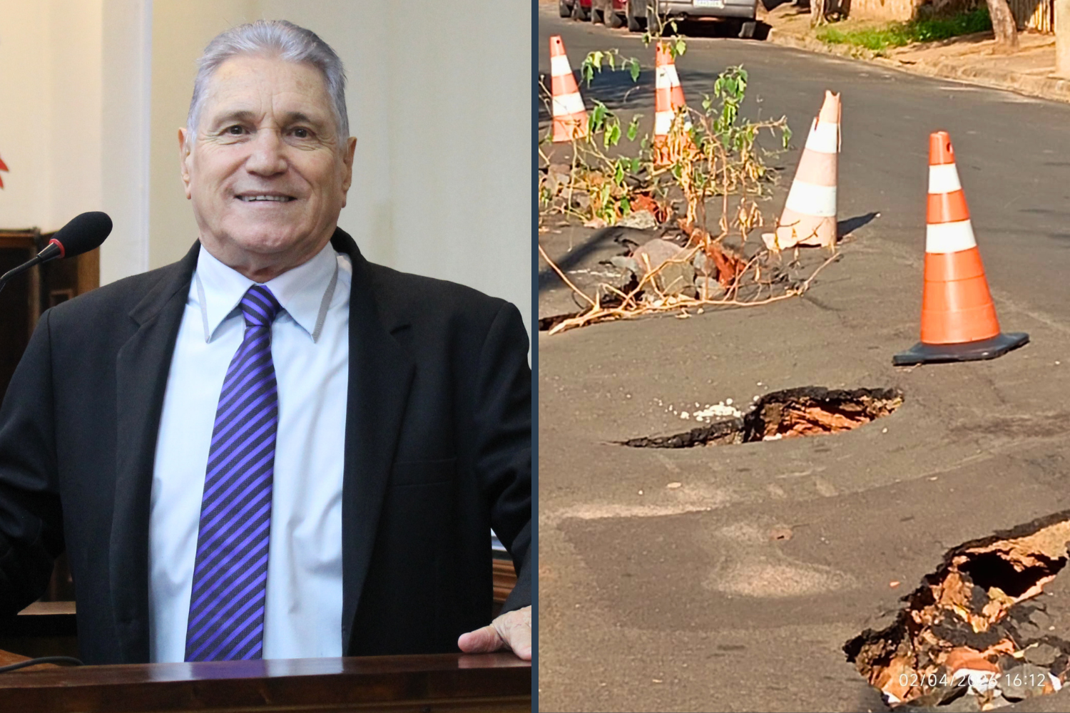 Vereador Nelsinho Luiz solicita ao Executivo Municipal providências quanto à situação de trecho da Rua Borborema no Jardim Santa Clara 