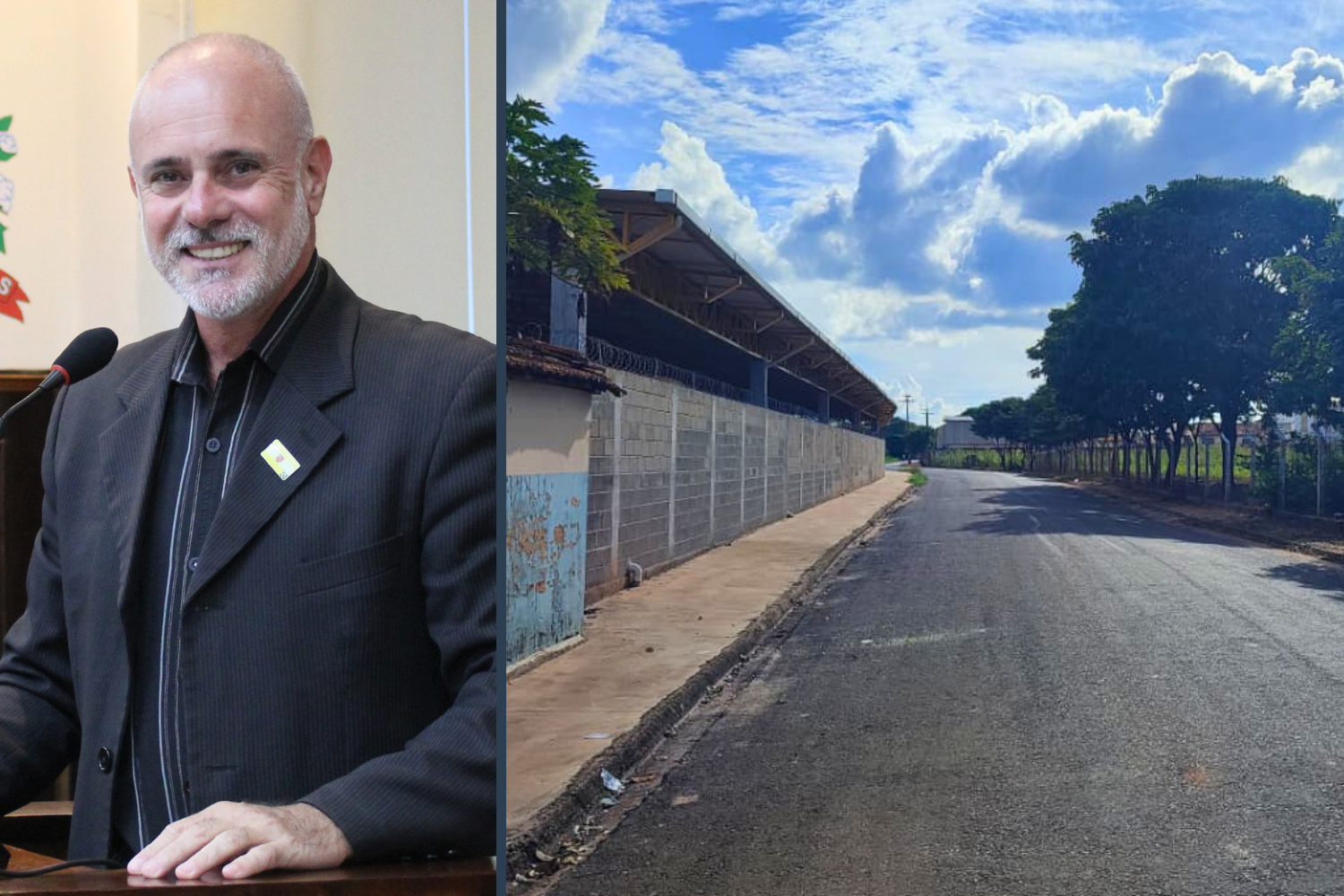 Vereador Kall Rigamonti solicita ao Executivo Municipal informações sobre a instalação de postes e iluminação pública em trecho da Rua Minas Gerais atrás do Barracão Municipal