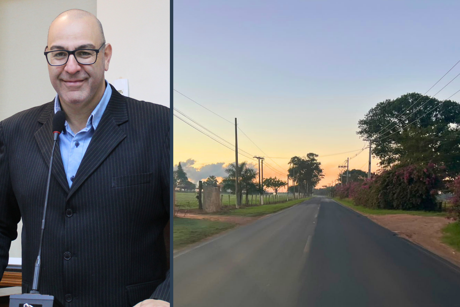 Vereador Amilcar Raphe solicita ao Executivo Municipal pintura das faixas de sinalização da vicinal que dá acesso à Usina São José da Estiva
