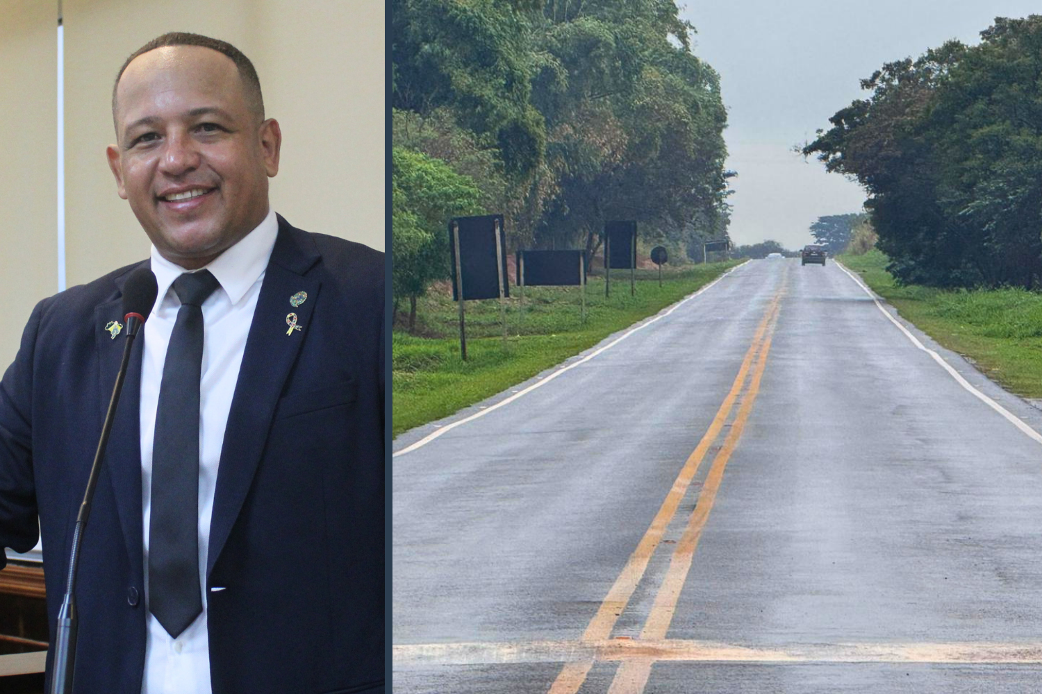 Vereador Carlos Henrique BGO solicita ao Executivo Municipal implantação de acostamento na Estrada Vicinal "Salatiel da Costa Pereira" no trecho entre Novo Horizonte e Urupês