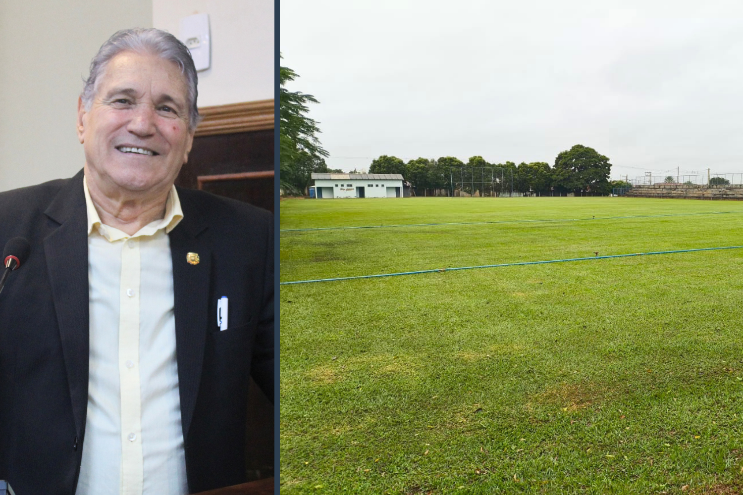 Vereador Nelsinho Luiz solicita ao Executivo Municipal informações sobre conclusão da obra do campo de futebol "Julião Bravo" e adoção de medidas para impedir vandalismo e uso indevido do local