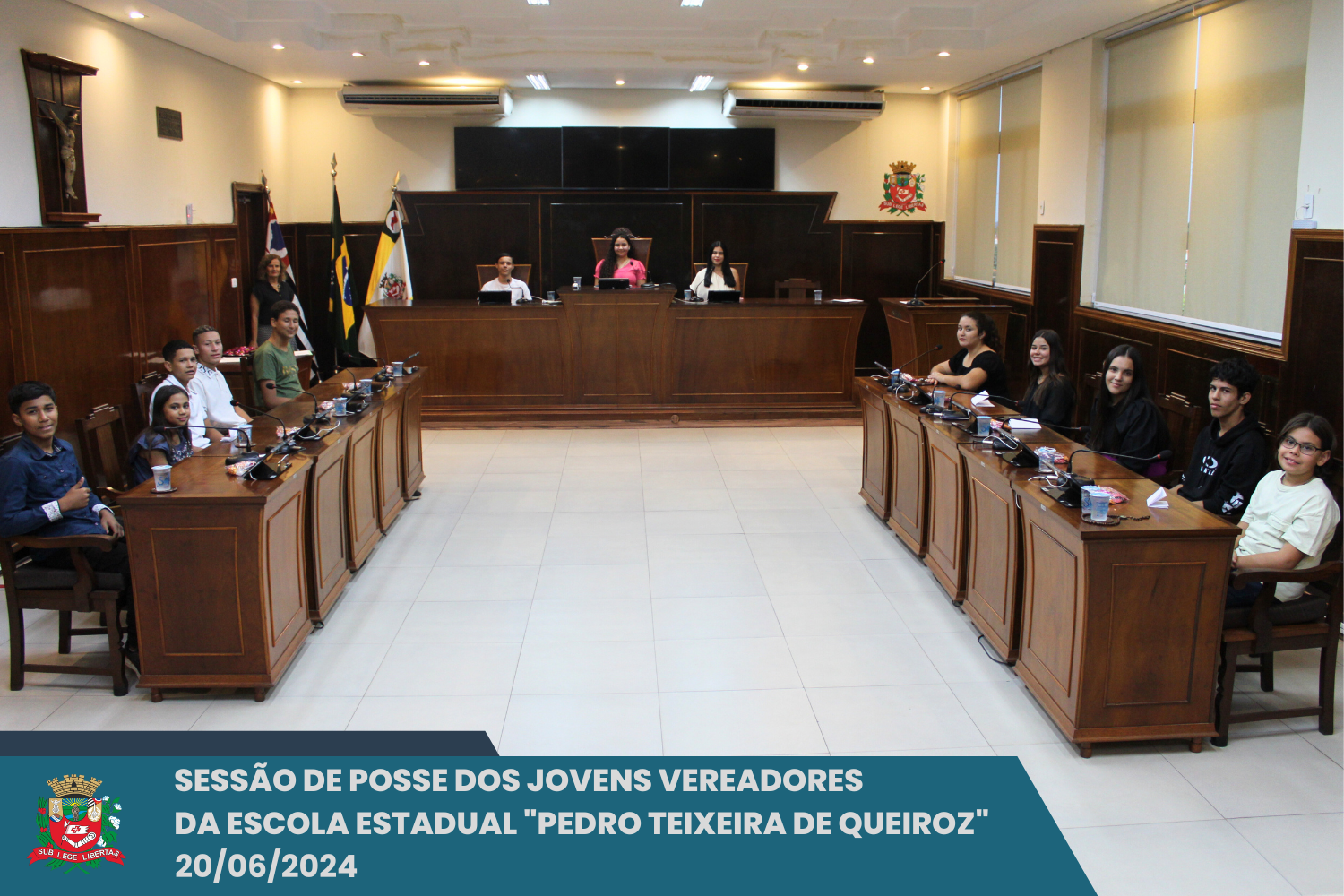 Visualize fotos Posse dos Vereadores da Escola PTQ e encerramento do Projeto Câmara Cidadã 