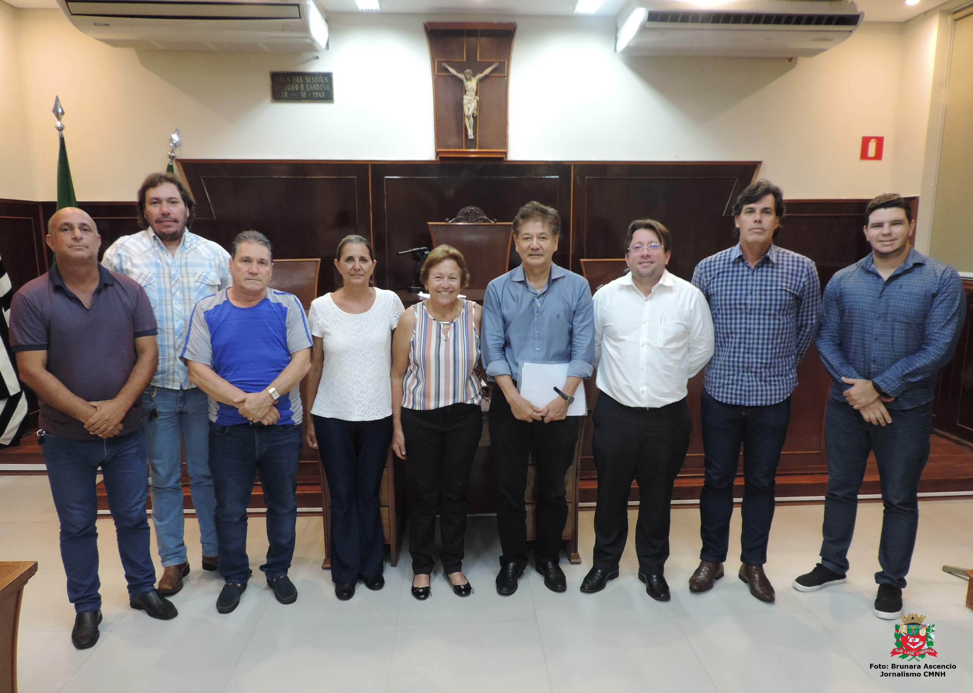 Vereadores e prefeito Toshio Toyota se reúnem na Câmara 