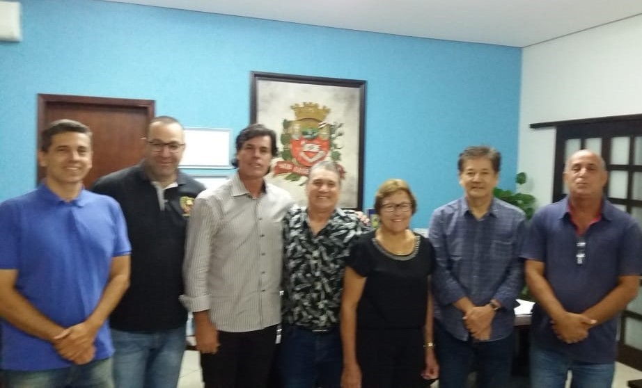 Vereadores participam de reunião no Gabinete do Prefeito Toshio Toyota