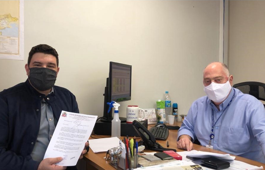 Vereador Pastor Celso participa de reunião na Secretaria Estadual de Logística e Transporte para solicitar segurança na travessia de pedestres na SP 321 Rodovia "Cezário José de Castilho"