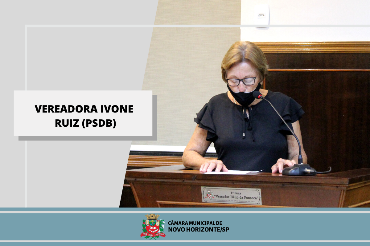 Confira as proposituras da Vereadora Ivone Ruiz na sessão ordinária de 15 de março