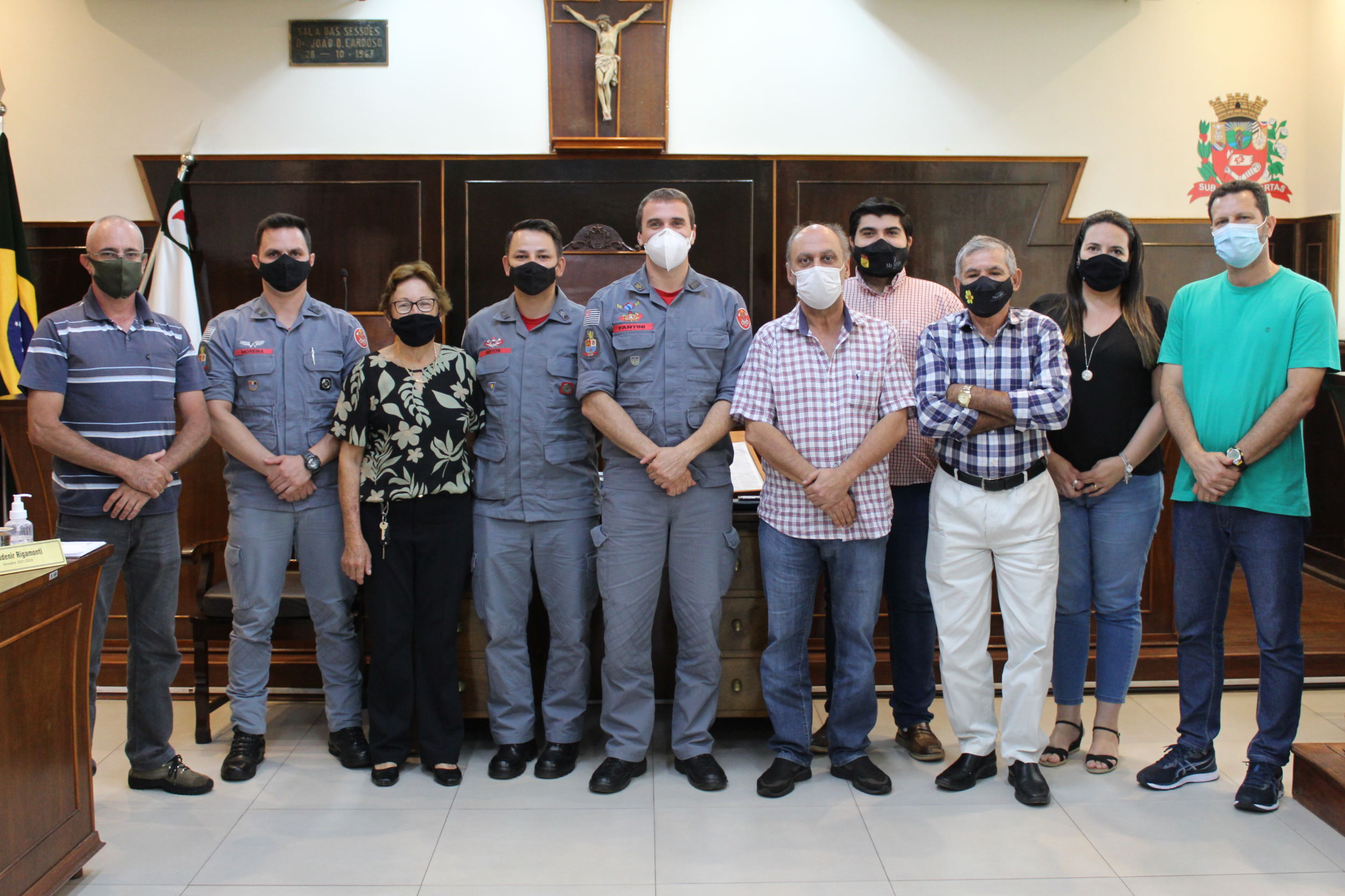 Legislativo recebe representantes do Corpo de Bombeiros