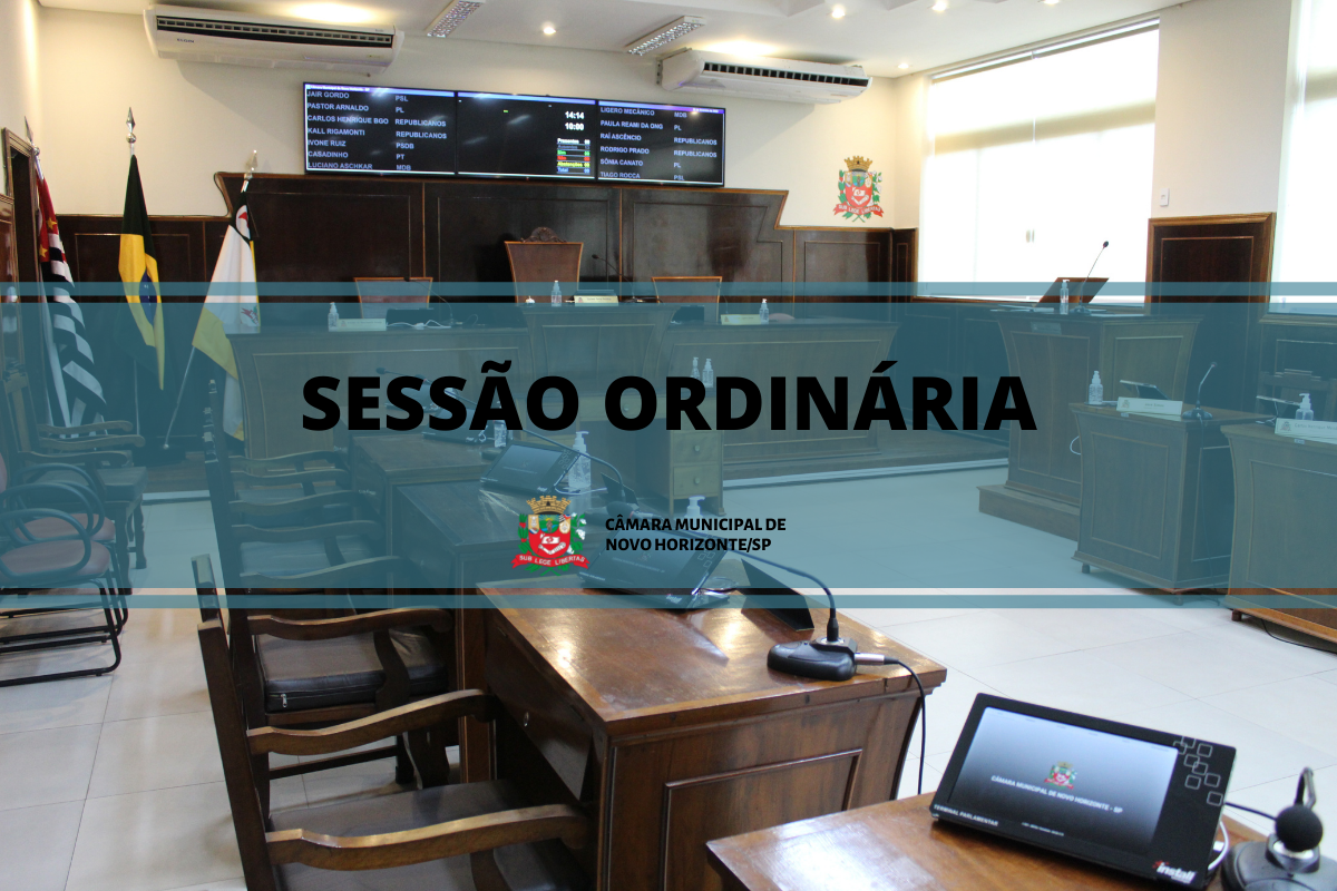 Legislativo realiza sessão ordinária na próxima segunda-feira