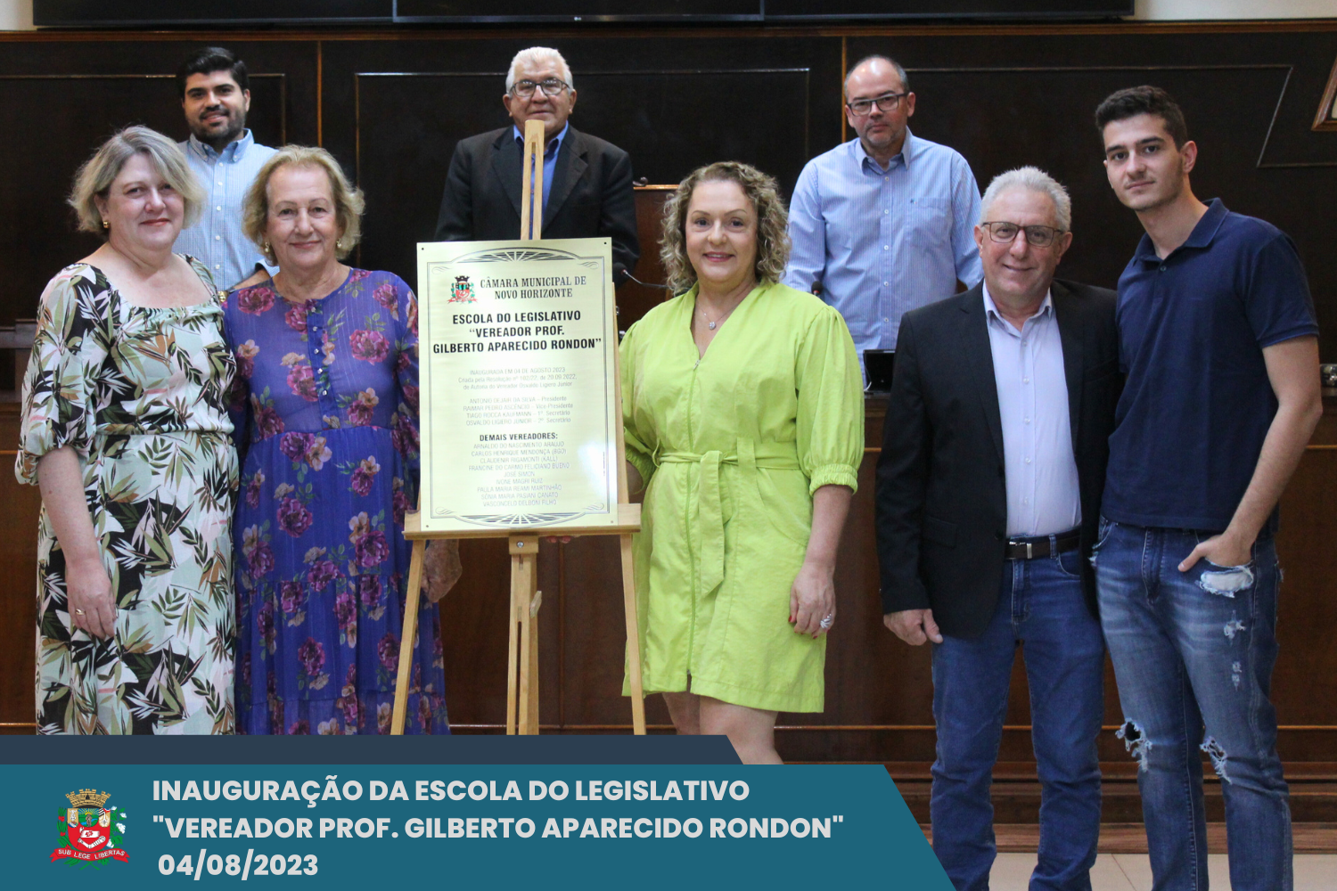 Escola do Legislativo "Vereador Professor Gilberto Aparecido Rondon" é inaugurada na Câmara Municipal