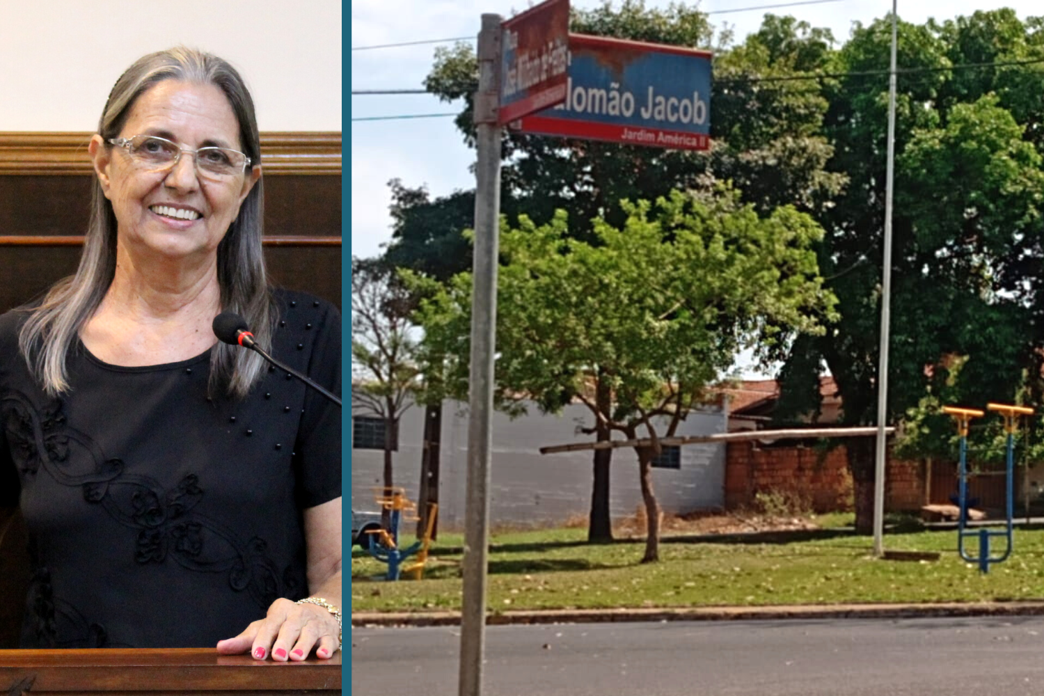 Vereadora Sônia Canato solicita ao Prefeito Fabiano Belentani instalação de brinquedos ao lado de uma academia de ginástica ao ar livre no Jardim América