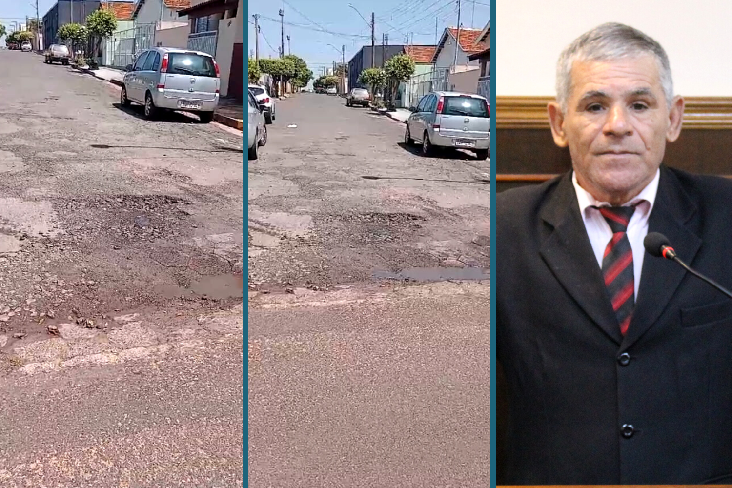 Vereador Casadinho solicita ao Prefeito Fabiano Belentani recape em trecho da Avenida Josué Quirino de Moraes