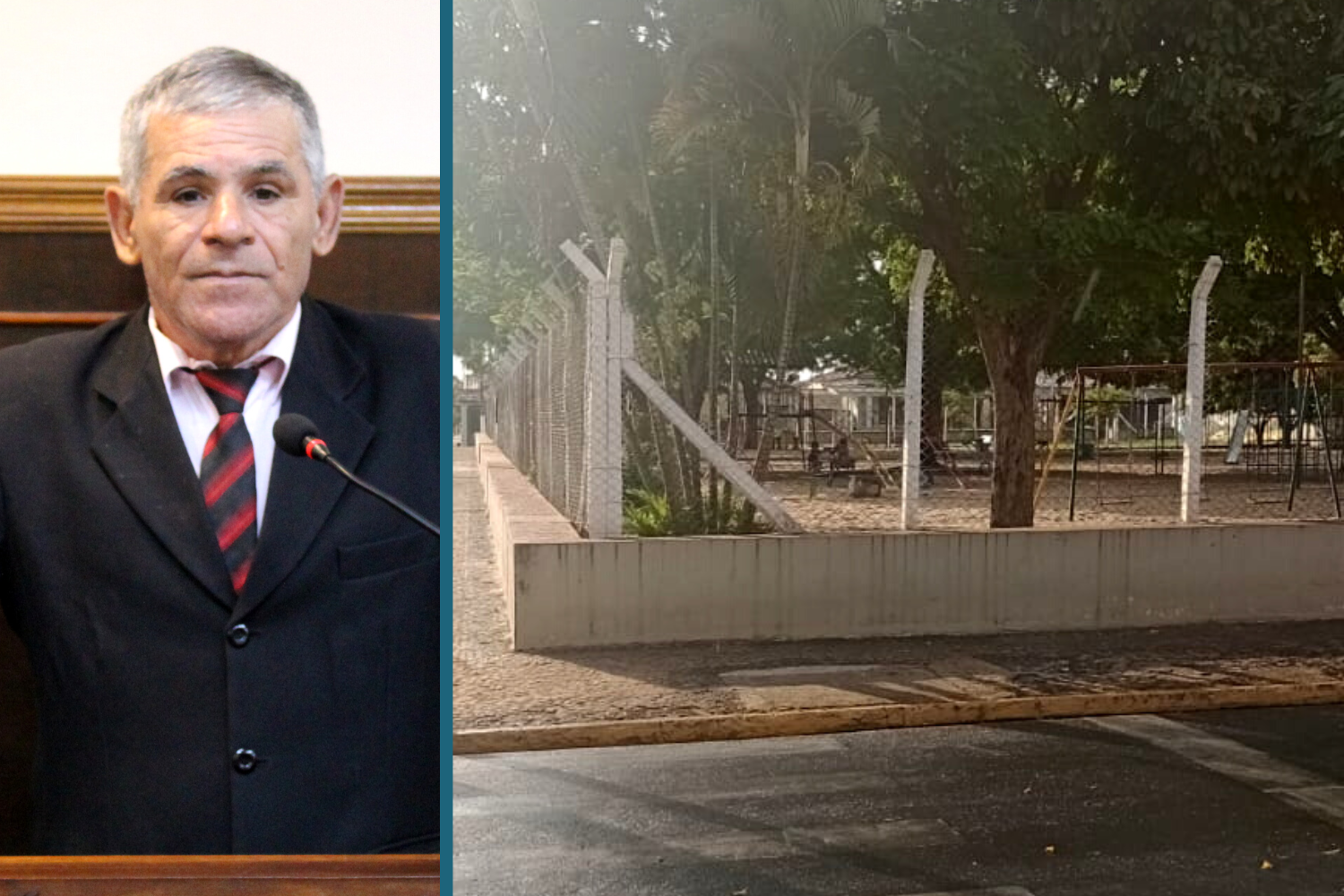 Vereador Casadinho solicita ao Prefeito Fabiano Belentani colocação de placa e manutenção do Parque de Recreação Infantil "Alina Procópio Magri"