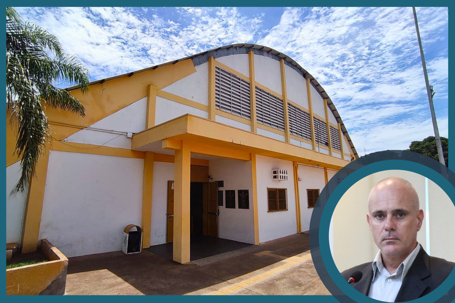 Vereador Kall Rigamonti indaga ao Prefeito Fabiano Belentani se há previsão para recolocar as tabelas de basquete na quadra interna do Ginásio de Esportes "João Batista Pereira"