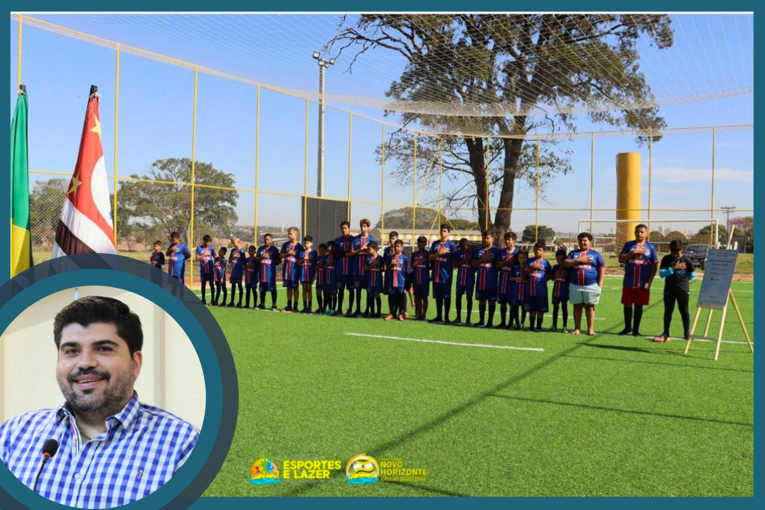 Emenda Impositiva do Vereador Raí Ascêncio viabilizou construção de quadra de futebol society no Jardim São José/Esplanada