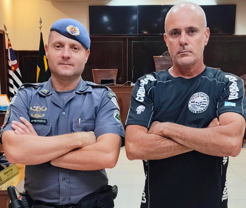 Vereador Kall Rigamonti apresenta Moção de Boas-vindas ao novo Comandante da 2ª Companhia da Polícia Militar Capitão PM Lúcio Vitorino Pivotto Júnior