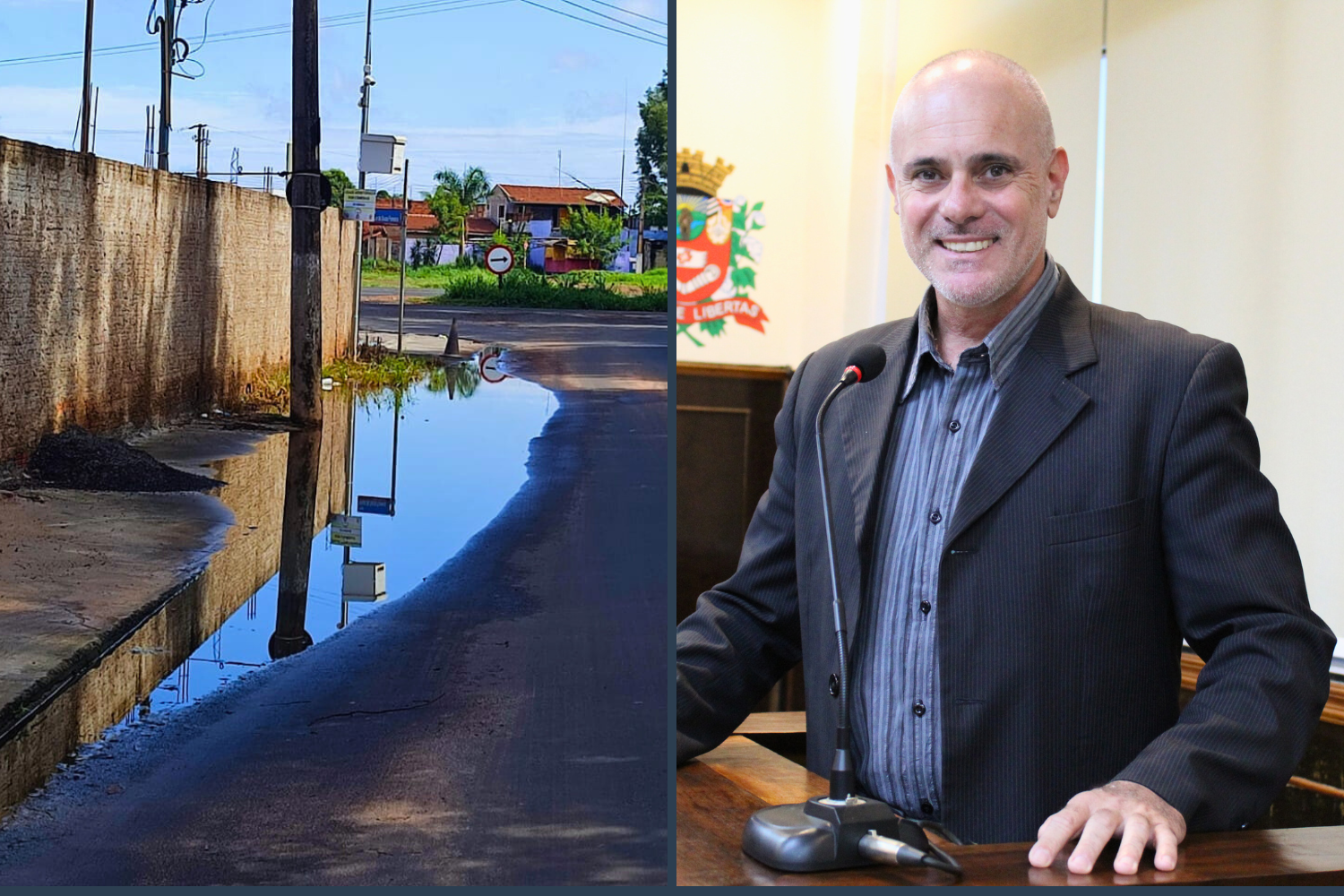 Vereador Kall Rigamonti solicita ao Prefeito Fabiano Belentani construção de galeria de captação de água pluvial na Rua Jamil Jacob no Jardim Esplanada