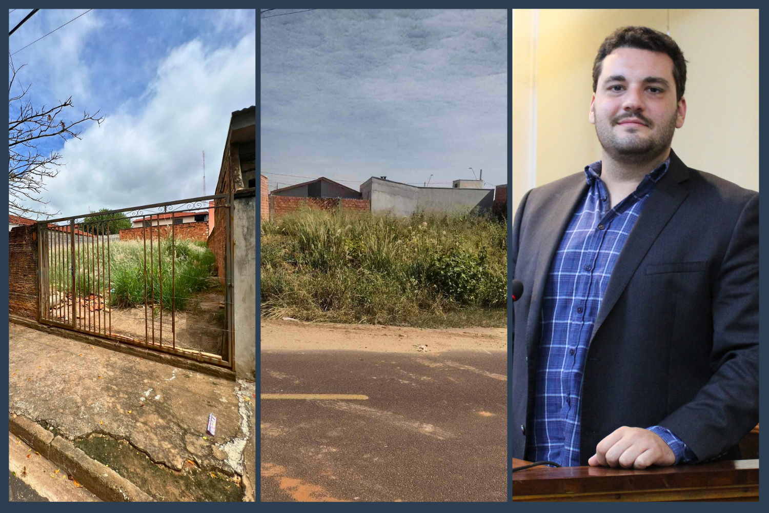 Diretoria Municipal de Meio Ambiente e Urbanismo comunica ao Vereador Tiago Rocca que solicitou notificação de proprietários e limpeza de dois terrenos solicitados pelo edil