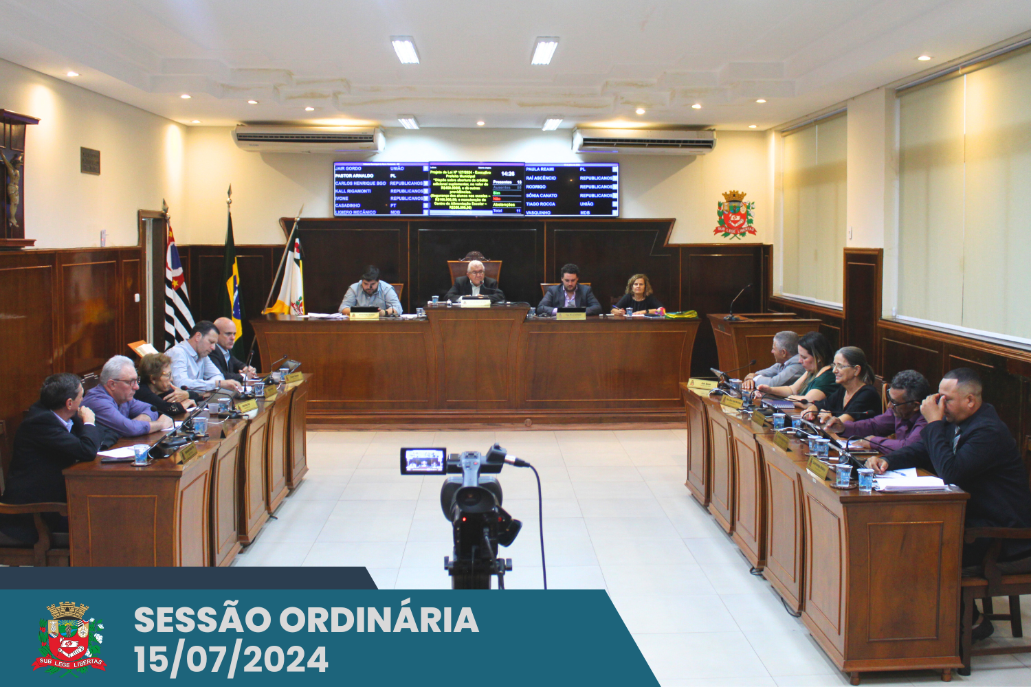 Confira a deliberação dos Projetos de Lei previstos na pauta da sessão ordinária de 15 de julho